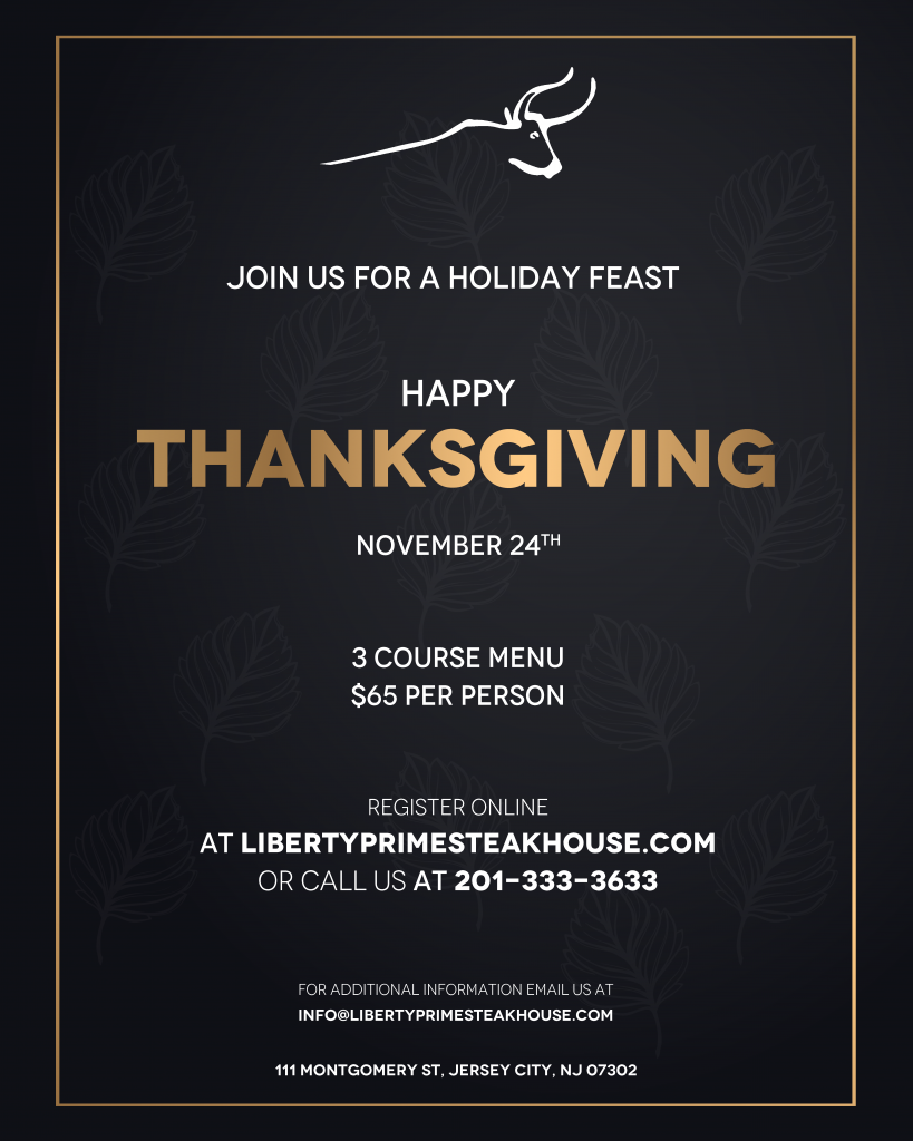 Thanksgiving Promo 2022 Liberty Prime Steakhouse